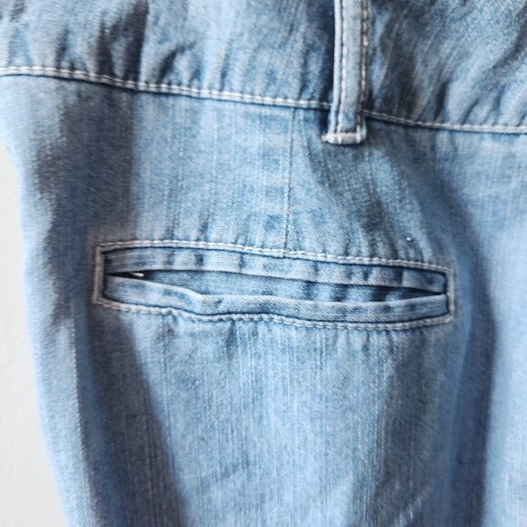 392. Proportion Petite by Conrad C Light Wash Wide Leg Jeans |10 - Picture 3 of 6